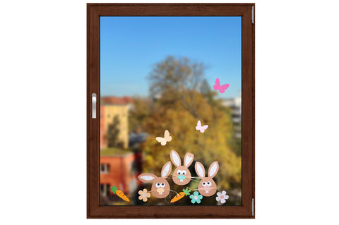 Osterhase Fensterbild basteln Fenster Always Amazing Bastelshop