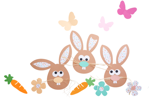 Osterhase Fensterbild basteln Always Amazing Bastelshop