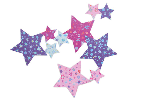 Weihnachtskette basteln Sternli bunt Always Amazing Bastelshop