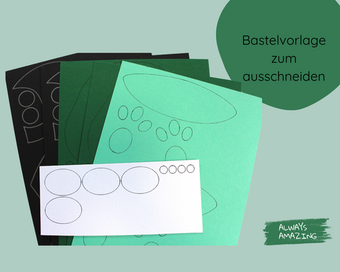 Drachen Laterne Bastelset zum Ausschneiden – Bastelbogen mit allen Teilen