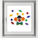 Fensterbild Clown Bastelset
