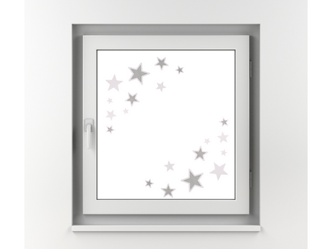 Transparente Sterne Bastelset