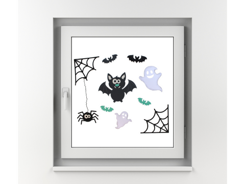 Fensterbild Halloween Bastelset