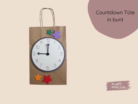 Countdown Tüten Silvester Bastelset