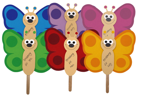 Schmetterling Einladung Bastelset