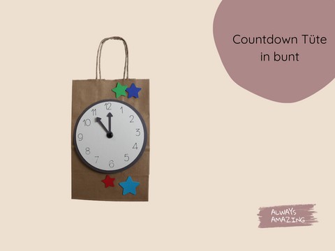 Countdown Tüten Silvester Bastelset