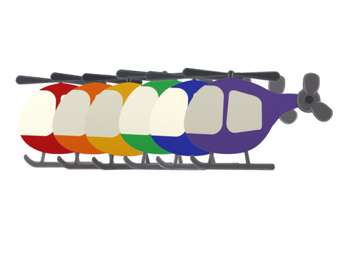 Hubschrauber Einladungskarte Bastelset