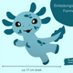Axolotl Einladungskarten | Bastelset | Einladungskarten zum Basteln | Bastelset Einladungskarten | Axolotl basteln