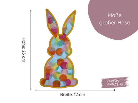 Fensterbild Osterhasen Bastelset