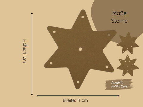 Weihnachtssterne Bastelset