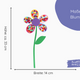 Papierblumen | Bastelset | Blumen Fensterbild | Muttertagsgeschenk basteln | Fensterdeko Frühling | Transparentpapier basteln