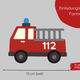 Bastelset Feuerwehr Auto Einladungskarte