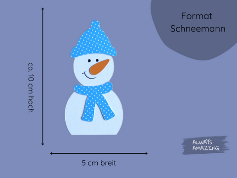 Schneelandschaft Fensterbild Bastelset