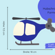 Hubschrauber Einladungskarte Bastelset