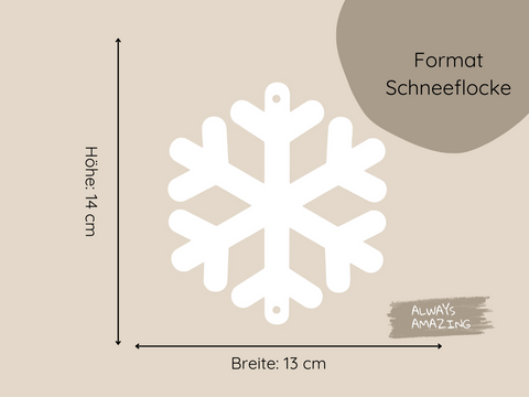 Schneeflocken Girlande Bastelset