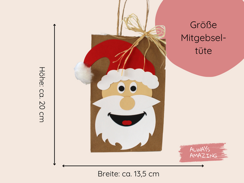 DIY Weihnachtstüten Bastelset - Nikolaus basteln