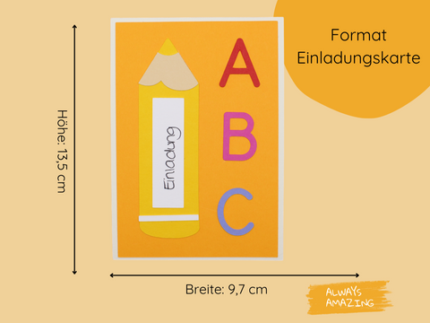 Stift Einladung Bastelset