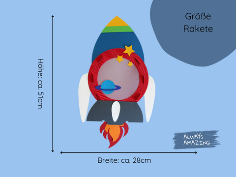 Raketen Laterne Bastelset