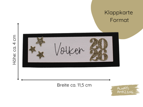 Silvester Tischkarten Bastelset