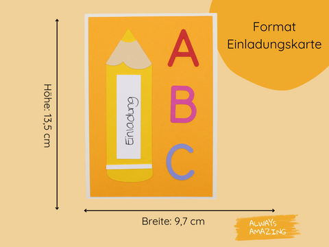 Stifte Einladungskarte Bastelset