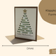Klappkarte Weihnachten Bastelset