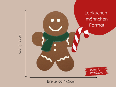 Lebkuchen Figuren Bastelset