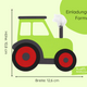 Grüner Traktor Bastelset