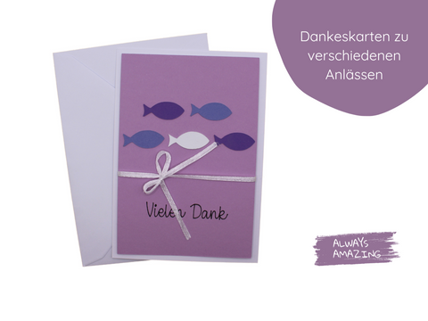 Dankeskarten | Dankeskarten Taufe | Grußkarten | Danksagungen