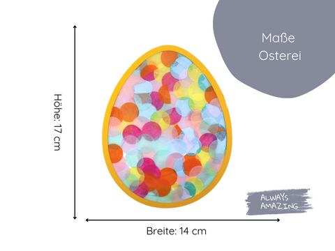 Ostereier bunt | Bastelset