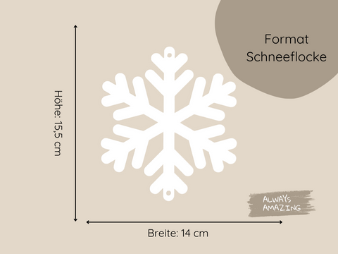 Schneeflocken Girlande Bastelset