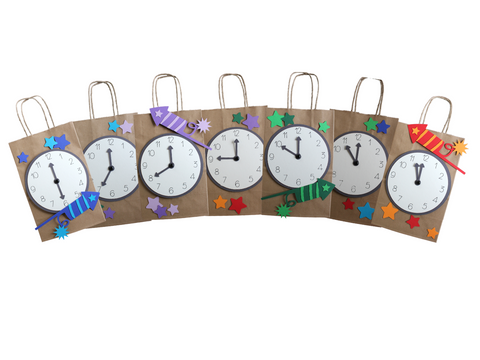 Countdown Tüten Silvester Bastelset