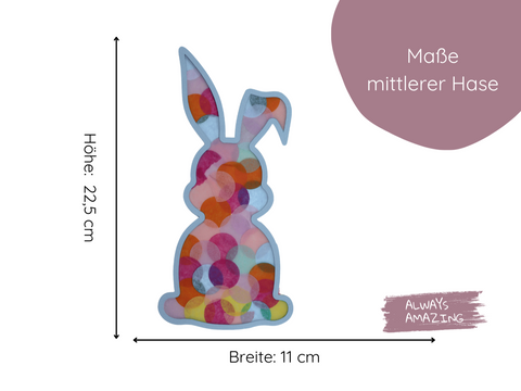 Fensterbild Osterhasen Bastelset