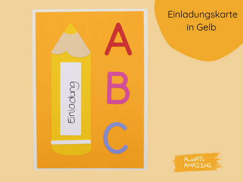 Stift Einladung Bastelset