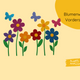 Blumenwiese Bastelset
