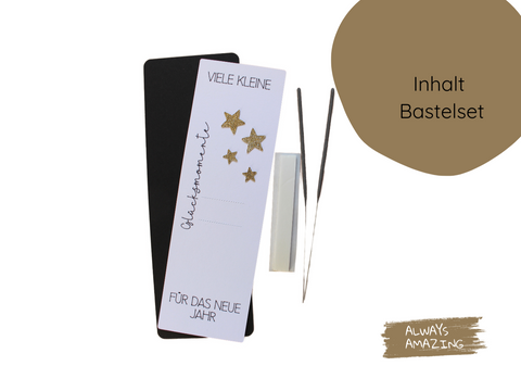 Glücksmomente Karte Bastelset