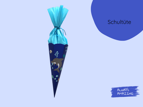 Schultüte Delfin Bastelset