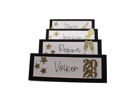 Silvester Tischkarten Bastelset
