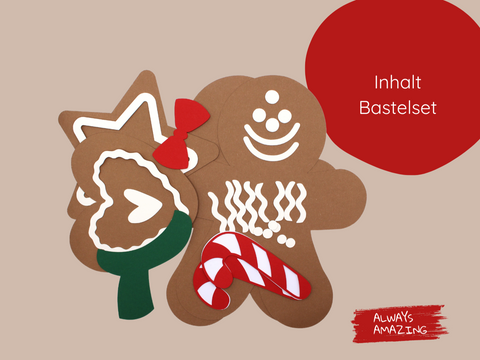 Lebkuchen Figuren Bastelset