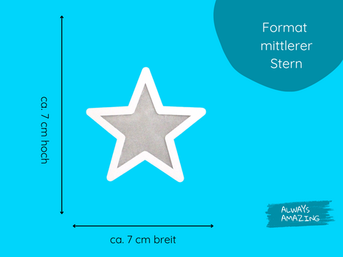 Transparente Sterne Bastelset