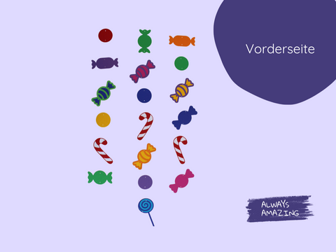 Bonbon Girlande Bastelset