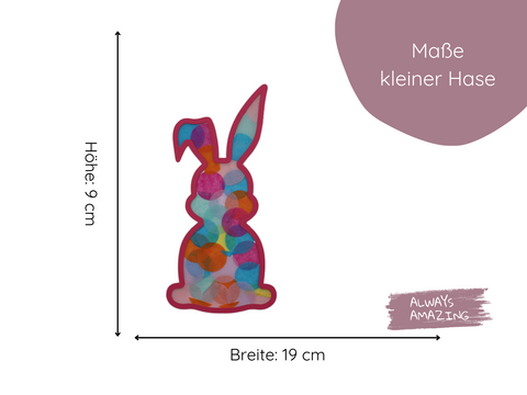 Fensterbild Osterhasen Bastelset