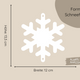 Schneeflocken Girlande Bastelset
