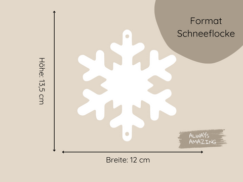 Schneeflocken Girlande Bastelset