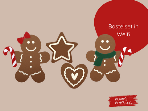 Lebkuchen Figuren Bastelset