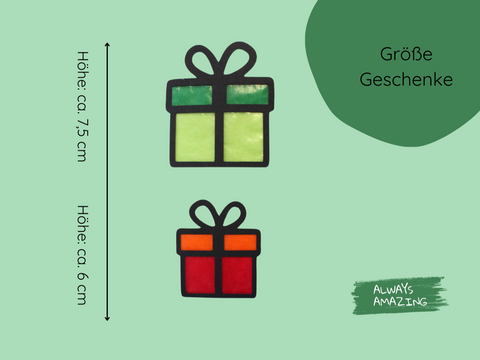 Weihnachtsbaum Fensterbild Bastelset