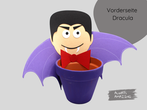 Bastelset Halloween Gastgeschenk | Dracula | Frankenstein | Fledermaus