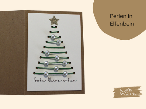 Klappkarte Weihnachten Bastelset