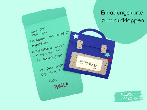 Schulrucksack Bastelset