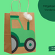Geschenktüten | Traktor | Bastelset