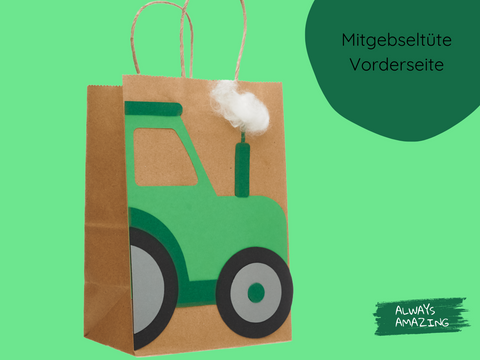 Geschenktüten | Traktor | Bastelset